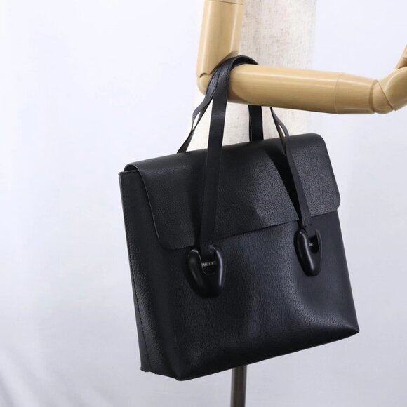 GUCCI Hand Bag Leather Outlet Black Auth ep11833 - Picture 16 of 16